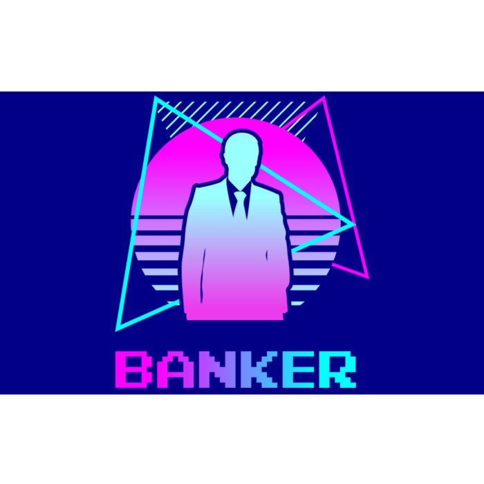 Retro Vintage Classic Banker Banking Gift Bumper Sticker