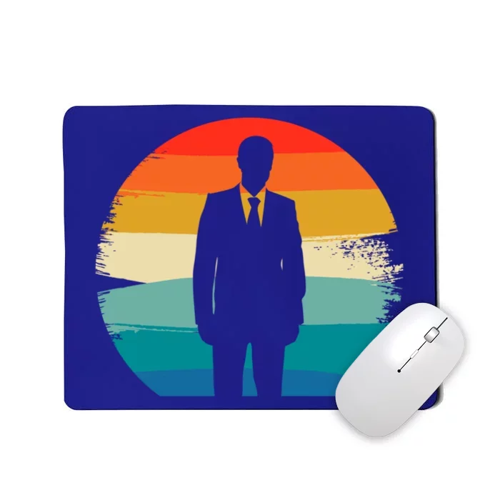 Retro Vintage Classic Banker Banking Funny Gift Mousepad