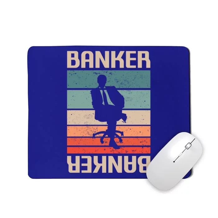 Retro Vintage Classic Banker Banking Funny Gift Mousepad