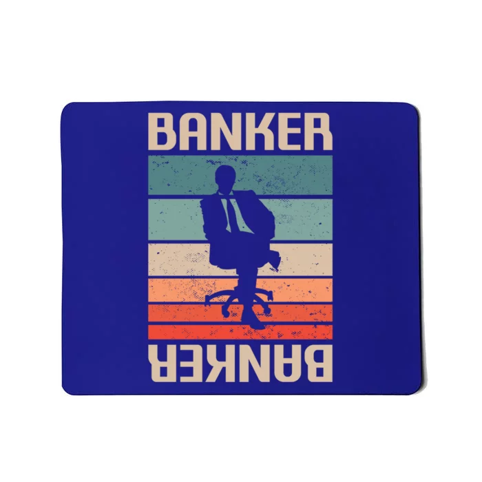 Retro Vintage Classic Banker Banking Funny Gift Mousepad