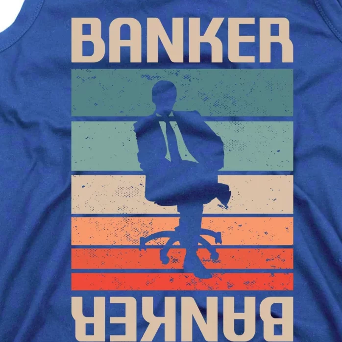 Retro Vintage Classic Banker Banking Funny Gift Tank Top