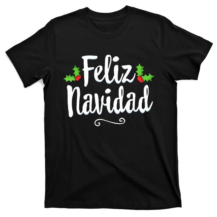 Retro Vintage Christmas Feliz Navidad Mexican Spanish Xmas Gift T-Shirt