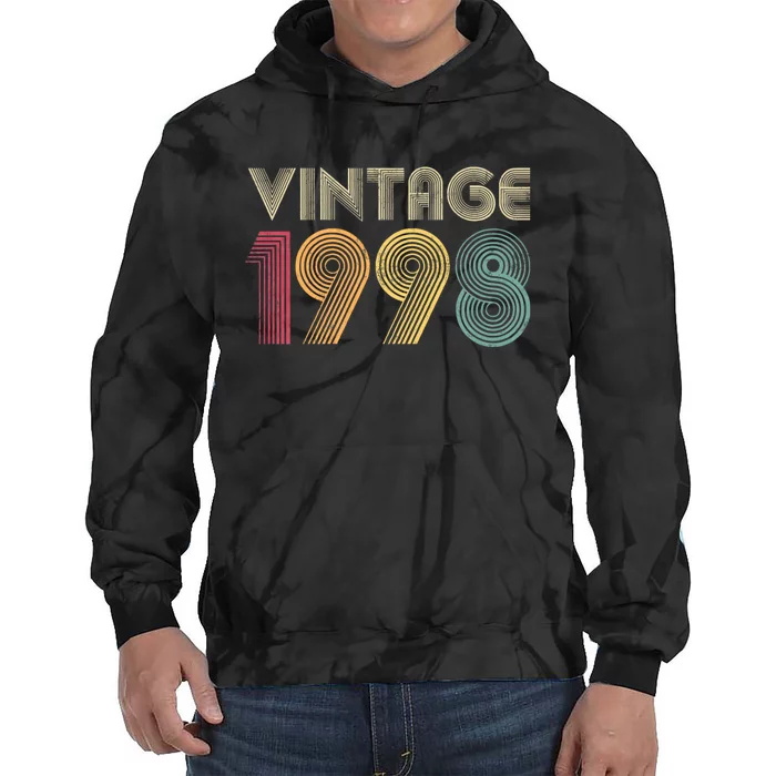 Retro Vintage Classic 1998 Birthday Gift Tie Dye Hoodie