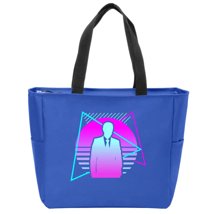 Retro Vintage Classic Banker Banking Gift Zip Tote Bag