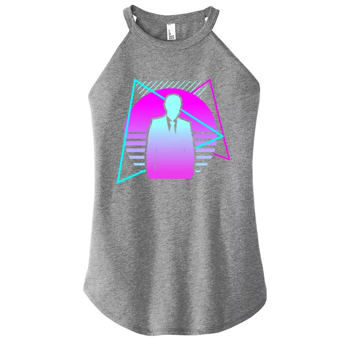 Retro Vintage Classic Banker Banking Gift Women’s Perfect Tri Rocker Tank