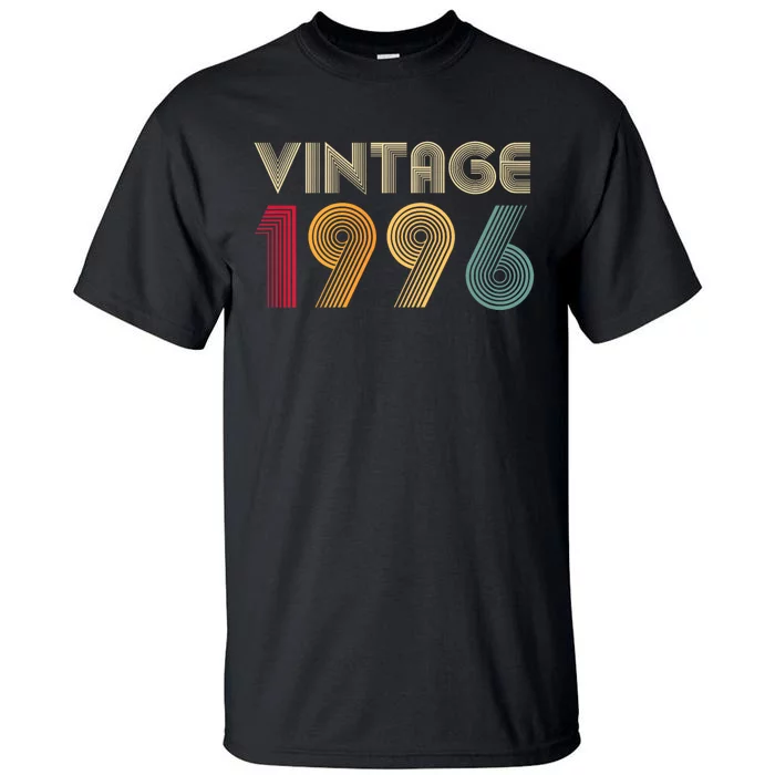 Retro Vintage Classic 1996 28th Birthday Gift 28 Years Old Tall T-Shirt