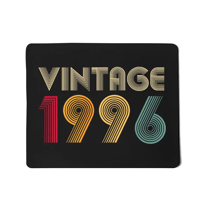 Retro Vintage Classic 1996 28th Birthday Gift 28 Years Old Mousepad