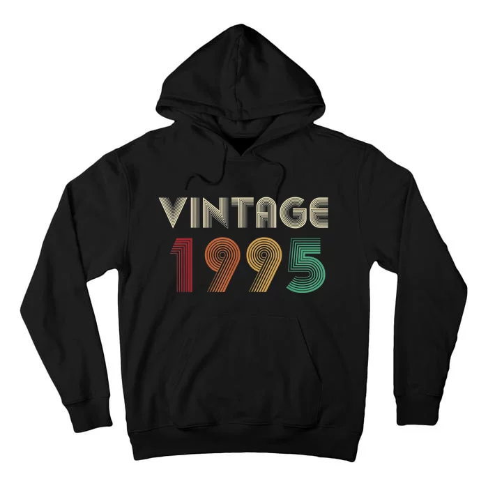 Retro Vintage Classic 1995 29th Birthday Gift 29 Years Old Tall Hoodie