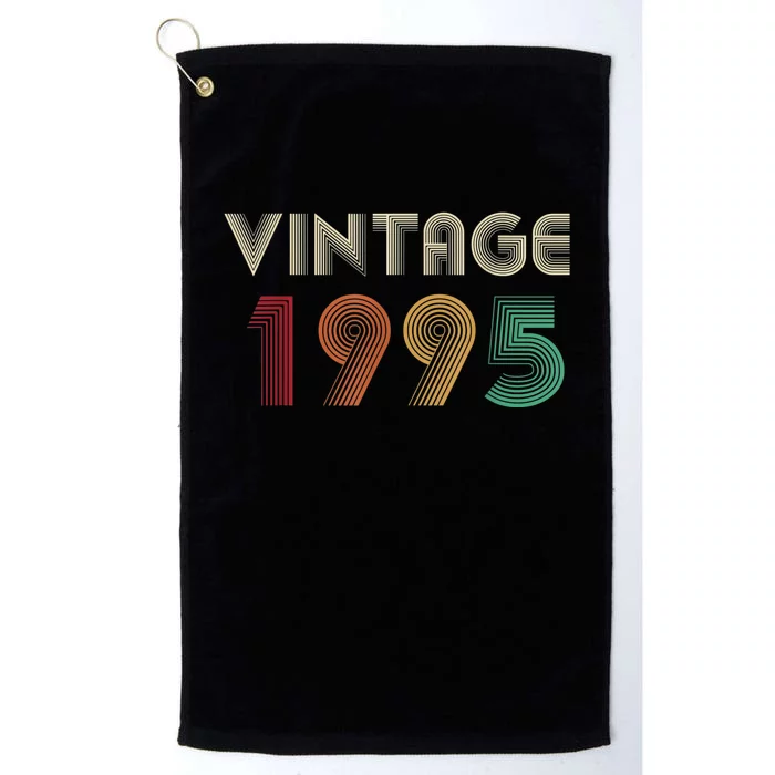 Retro Vintage Classic 1995 29th Birthday Gift 29 Years Old Platinum Collection Golf Towel