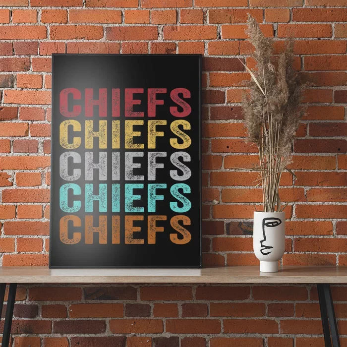 Retro Vintage Chiefs Poster