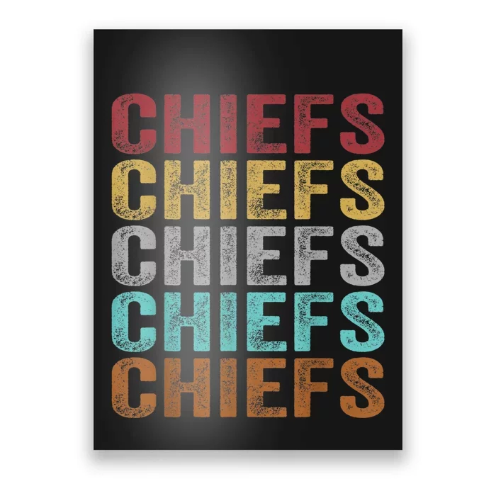 Retro Vintage Chiefs Poster