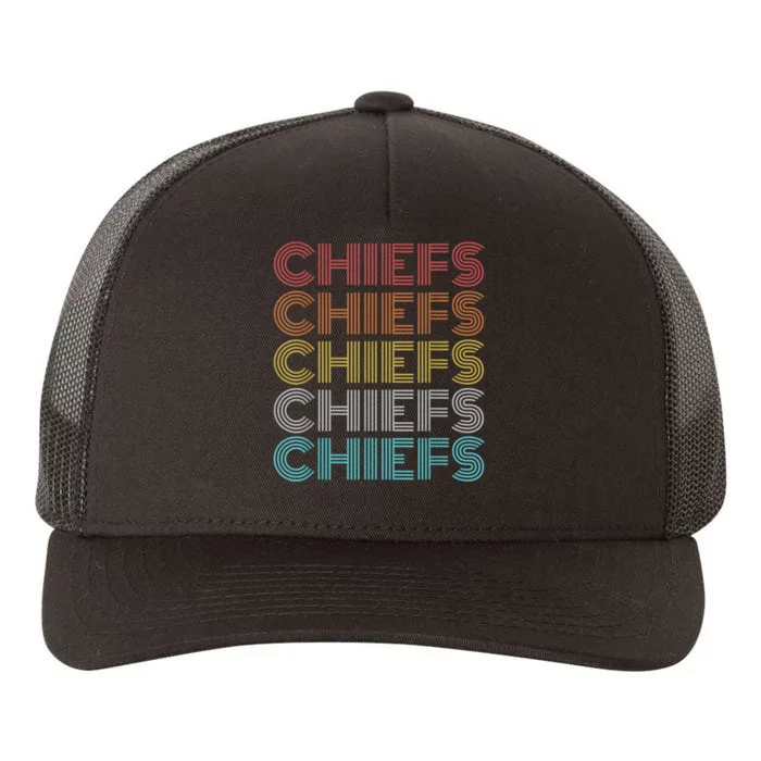 Retro Vintage Chiefs Yupoong Adult 5-Panel Trucker Hat