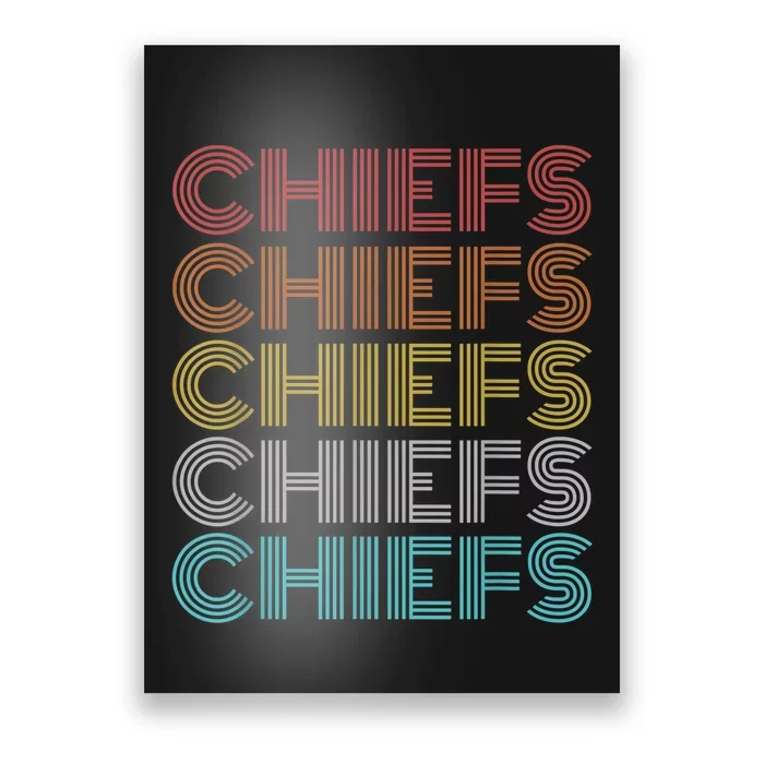 Retro Vintage Chiefs Poster