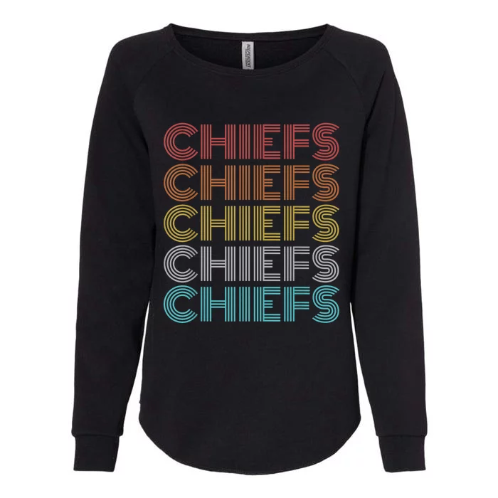 Retro Vintage Chiefs Womens California Wash Sweatshirt