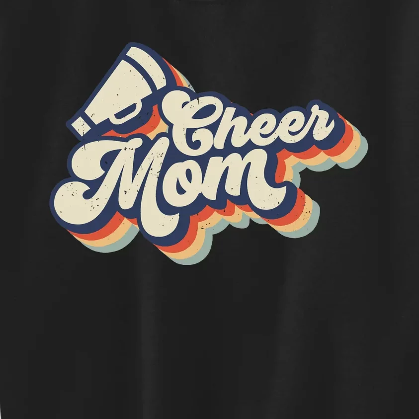 Retro Vinatge Cheer Mom Cheerleading Cheerleader Mothers Day Kids Sweatshirt