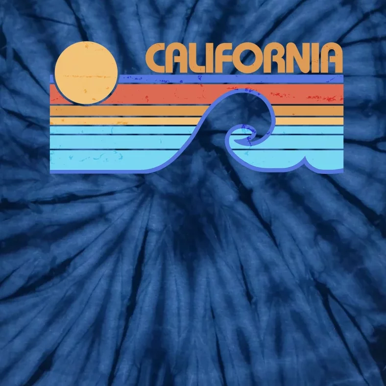 Retro Vintage California Sunset Wave Tie-Dye T-Shirt