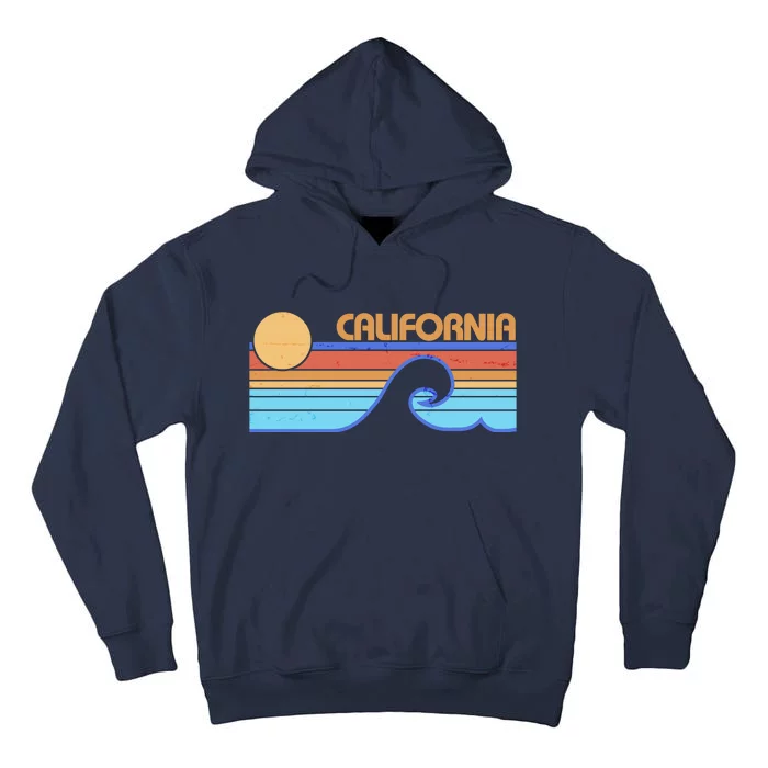 Retro Vintage California Sunset Wave Tall Hoodie