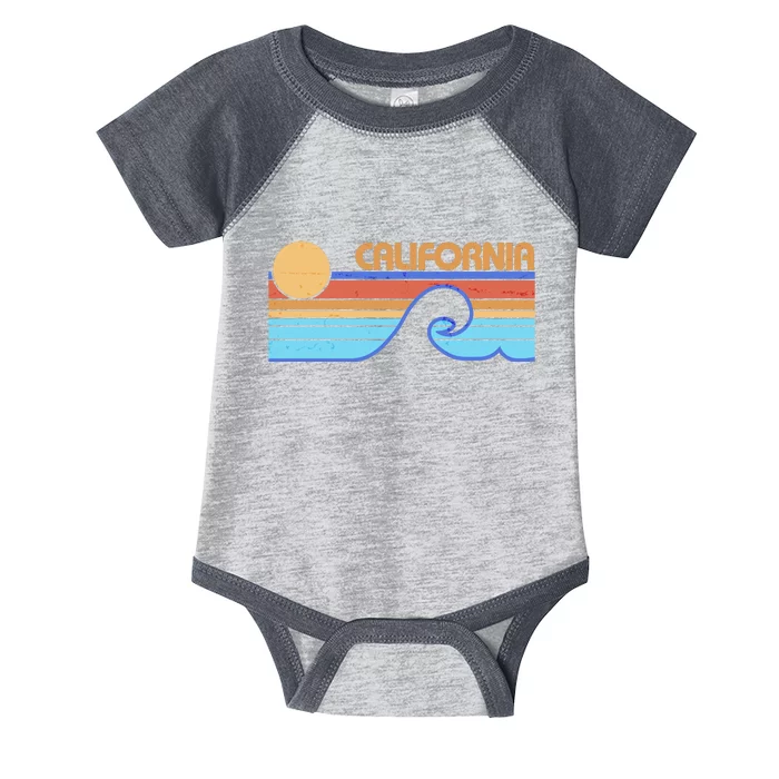 Retro Vintage California Sunset Wave Infant Baby Jersey Bodysuit