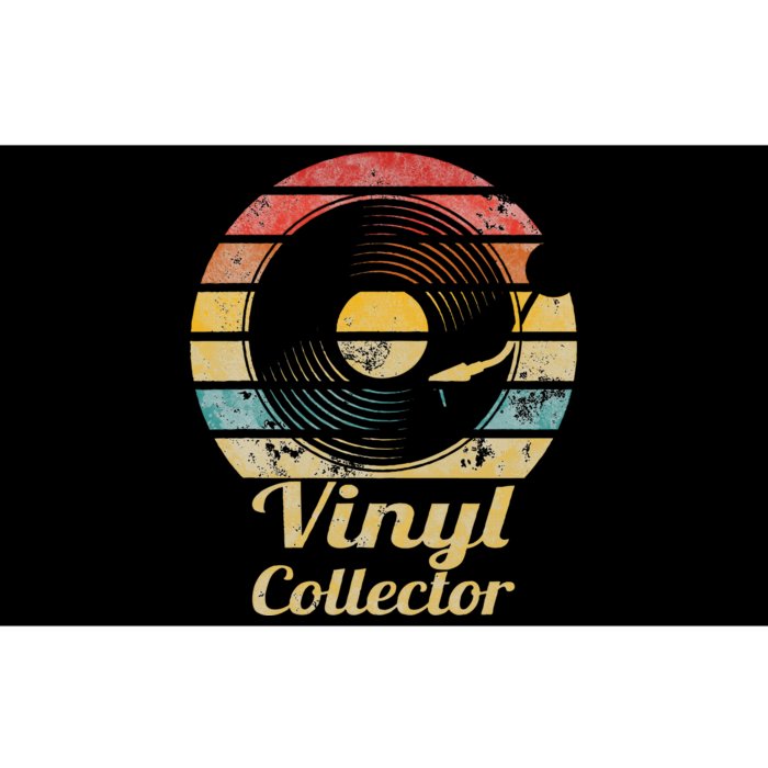 Retro Vinyl Collector Record Player Bumper Sticker