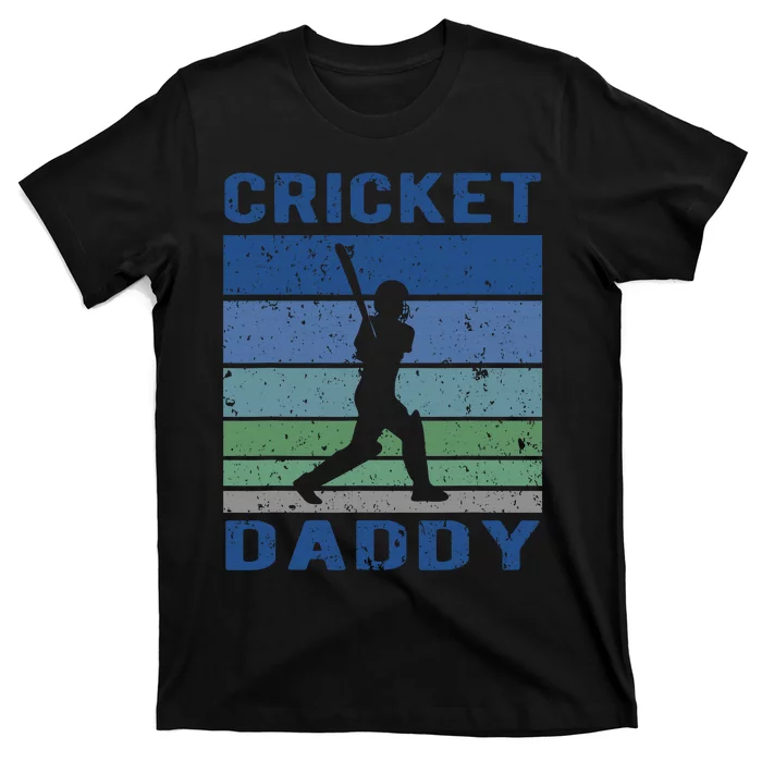 Retro Vintage Cricket Dad Father's Day Cricket Coach T-Shirt