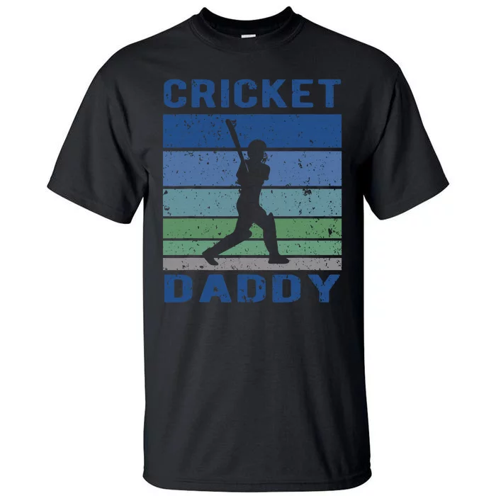 Retro Vintage Cricket Dad Father's Day Cricket Coach Tall T-Shirt