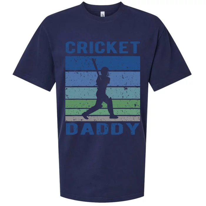 Retro Vintage Cricket Dad Father's Day Cricket Coach Sueded Cloud Jersey T-Shirt