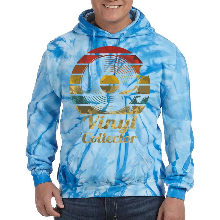 Retro Vinyl Collector Record Player Tie Dye Hoodie