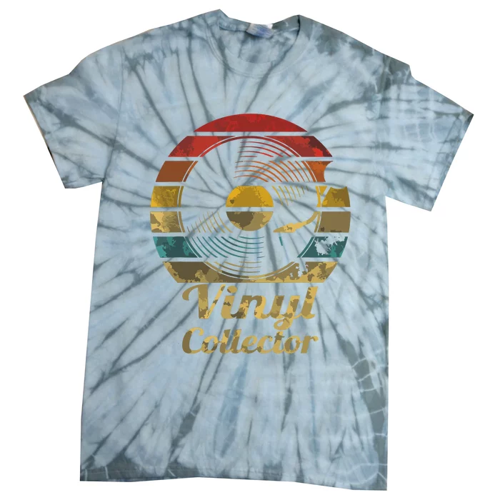 Retro Vinyl Collector Record Player Tie-Dye T-Shirt