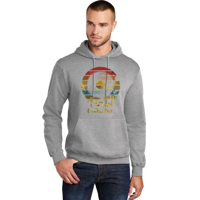 Retro Vinyl Collector Record Player Tall Hoodie