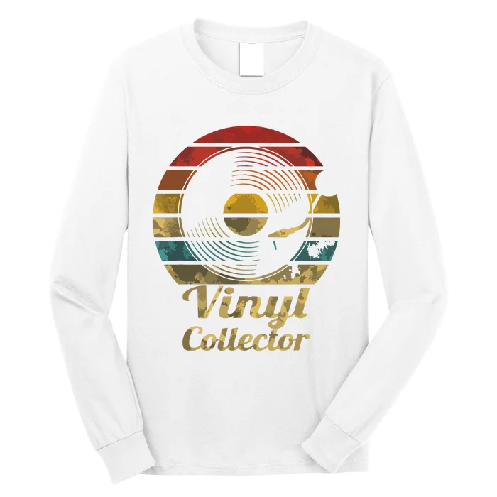 Retro Vinyl Collector Record Player Long Sleeve Shirt