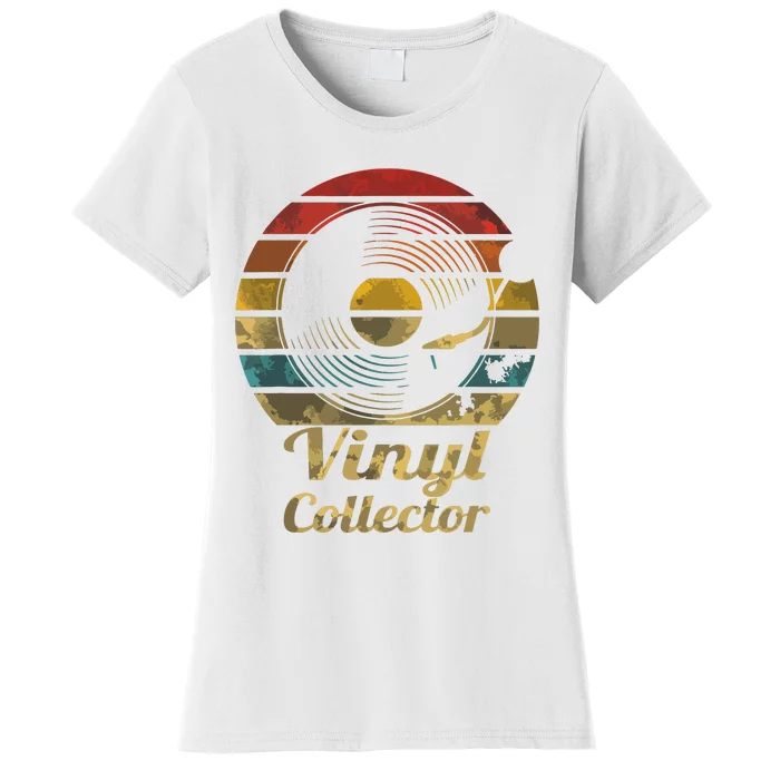 Retro Vinyl Collector Record Player Women's T-Shirt