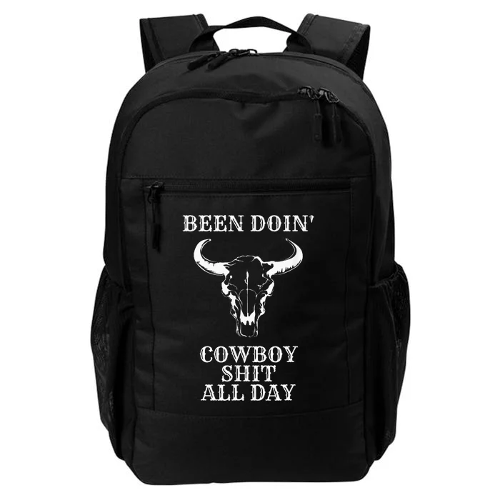 Retro Vintage Cowboy Been Doing Cowboy Shit All Day Daily Commute Backpack