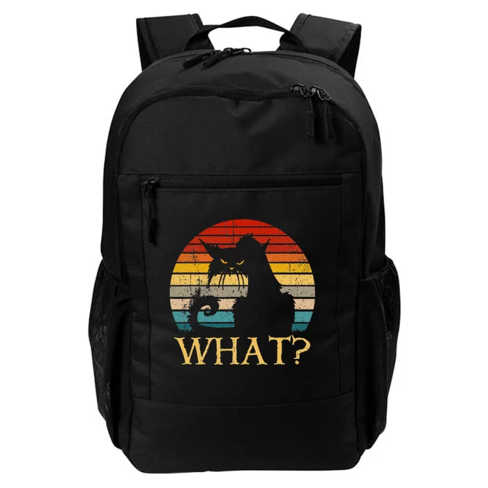 Retro Vintage Cat What Funny Black Cat  Murderous Cat Daily Commute Backpack