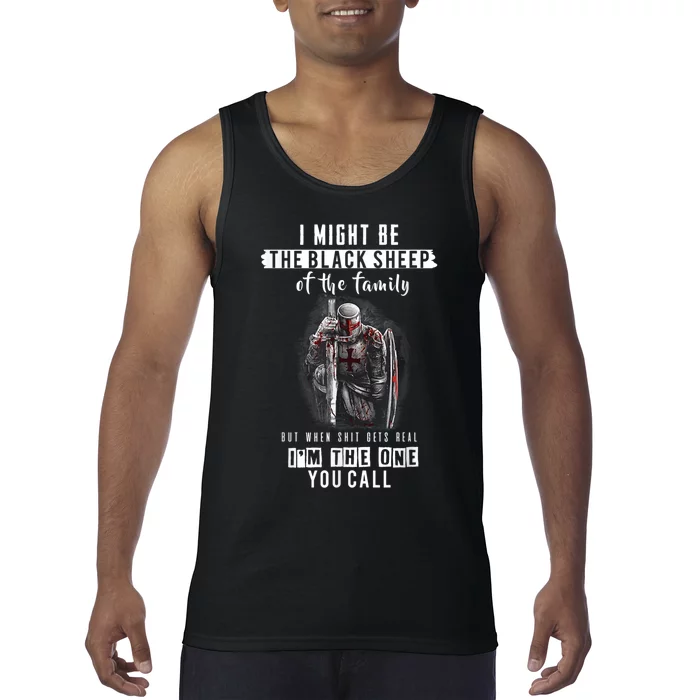 Religious Verse Christian Costume, Crusader Knights Templar Tank Top