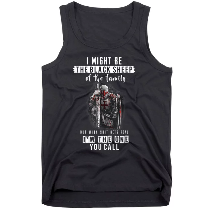 Religious Verse Christian Costume, Crusader Knights Templar Tank Top