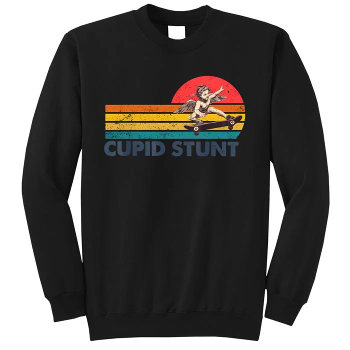 Retro Vintage Cupid Stunt Unhinged Cringe Funny Tall Sweatshirt