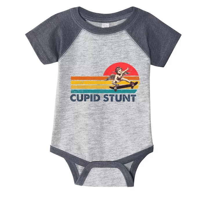 Retro Vintage Cupid Stunt Unhinged Cringe Funny Infant Baby Jersey Bodysuit