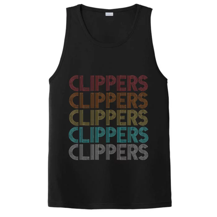 Retro Vintage Clippers Performance Tank