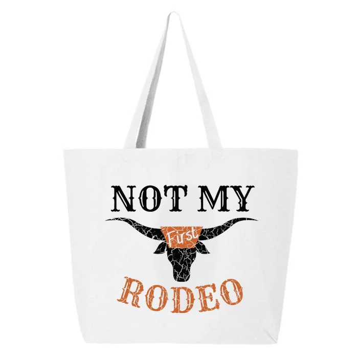 Retro Vintage Classic Country Music Not My First Rodeo 25L Jumbo Tote