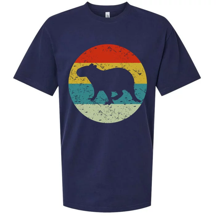 Retro Vintage Capybara Sueded Cloud Jersey T-Shirt