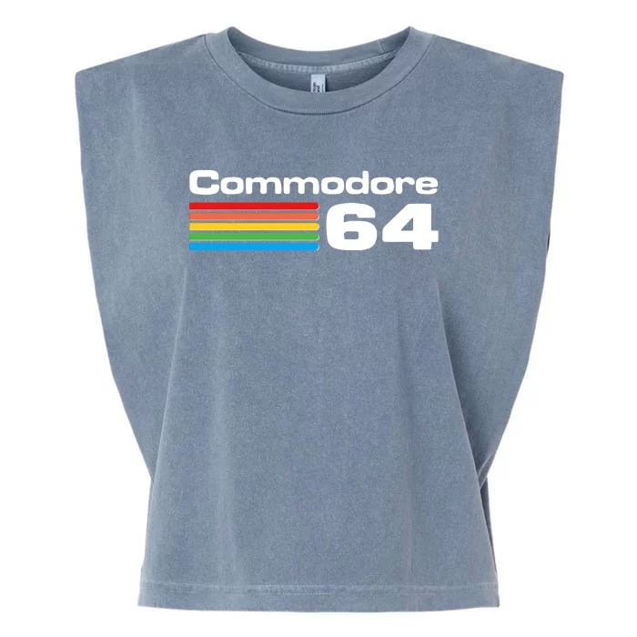 Retro Vintage Commodore Computer Logo Garment-Dyed Women's Muscle Tee