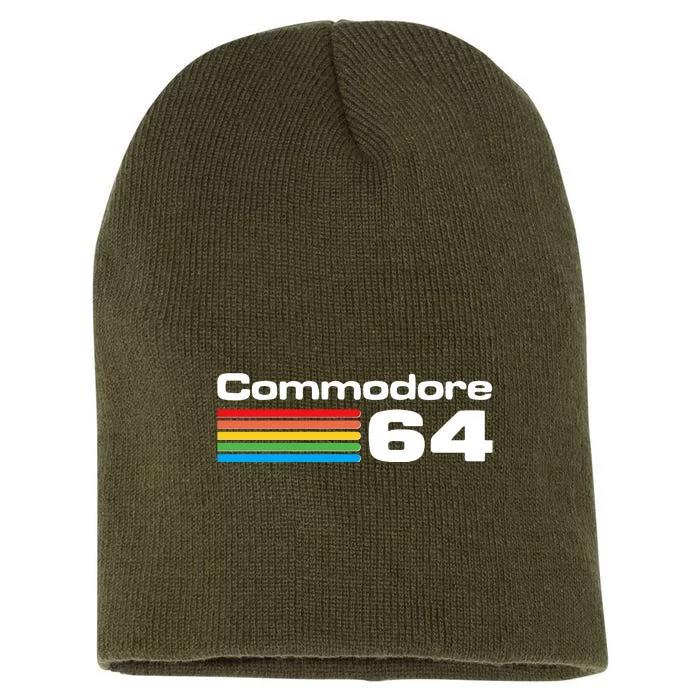 Retro Vintage Commodore Computer Logo Short Acrylic Beanie