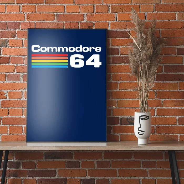 Retro Vintage Commodore Computer Logo Poster