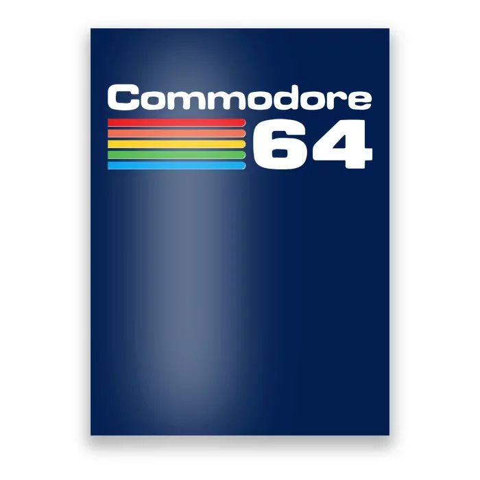 Retro Vintage Commodore Computer Logo Poster