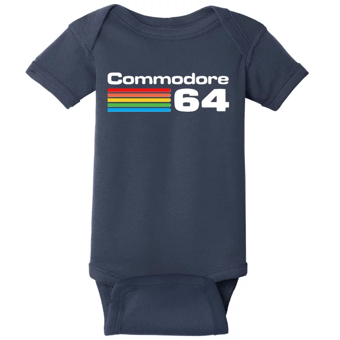 Retro Vintage Commodore Computer Logo Baby Bodysuit