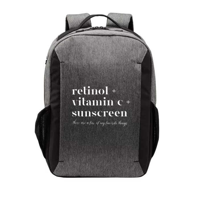 Retinol Vitamin C And Sunscreen Aesthetic Esthetician Nurse Vector Backpack