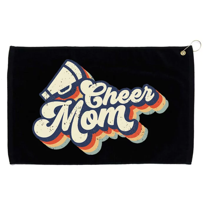 Retro Vinatge Cheer Mom Cheerleading Cheerleader Mothers Day Grommeted Golf Towel