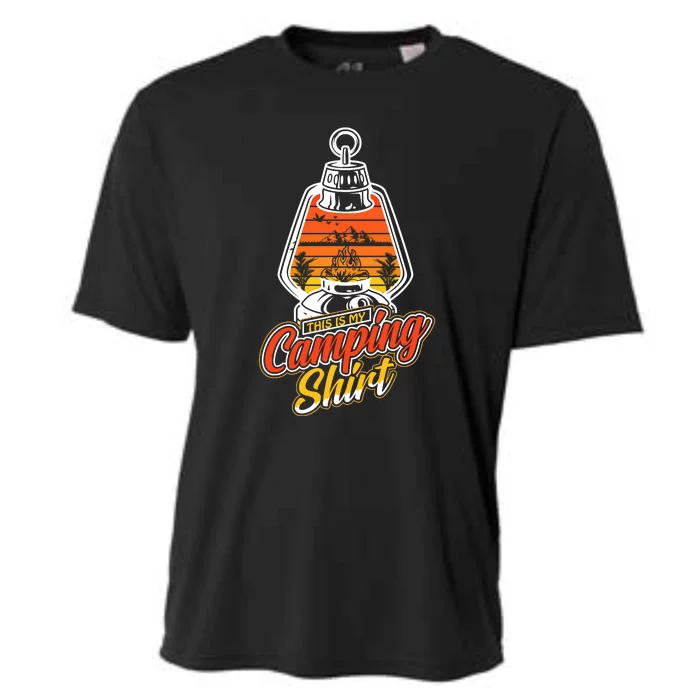 Retro Vintage Camp This Is My Camping Gift Cooling Performance Crew T-Shirt