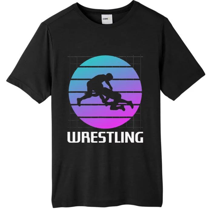 Retro Vintage Classic Wrestling Wrestler ChromaSoft Performance T-Shirt