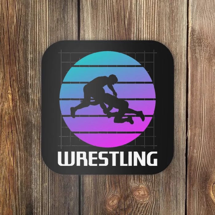 Retro Vintage Classic Wrestling Wrestler Coaster